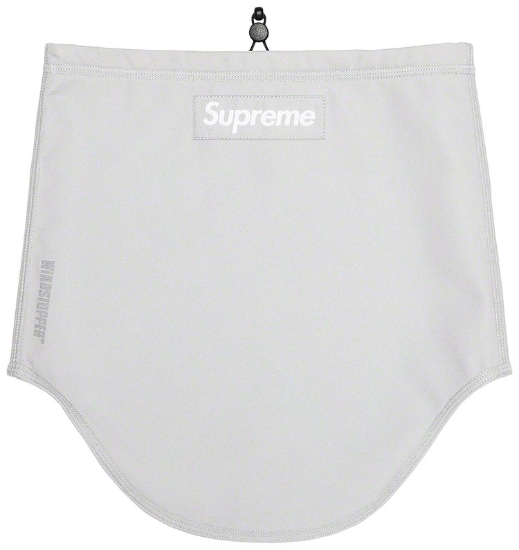 Supreme x WINDSTOPPER Neck Gaiter Light Grey