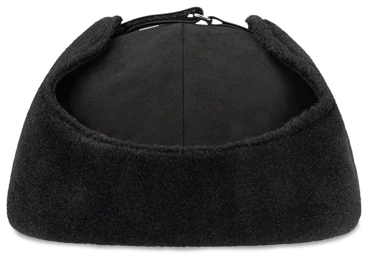 Supreme Faux Shearling Earflap 6 Panel Black