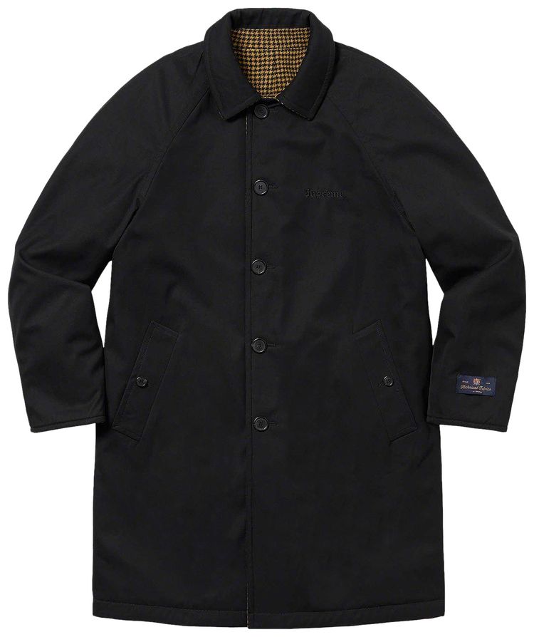 Buy Supreme Reversible Houndstooth Overcoat 