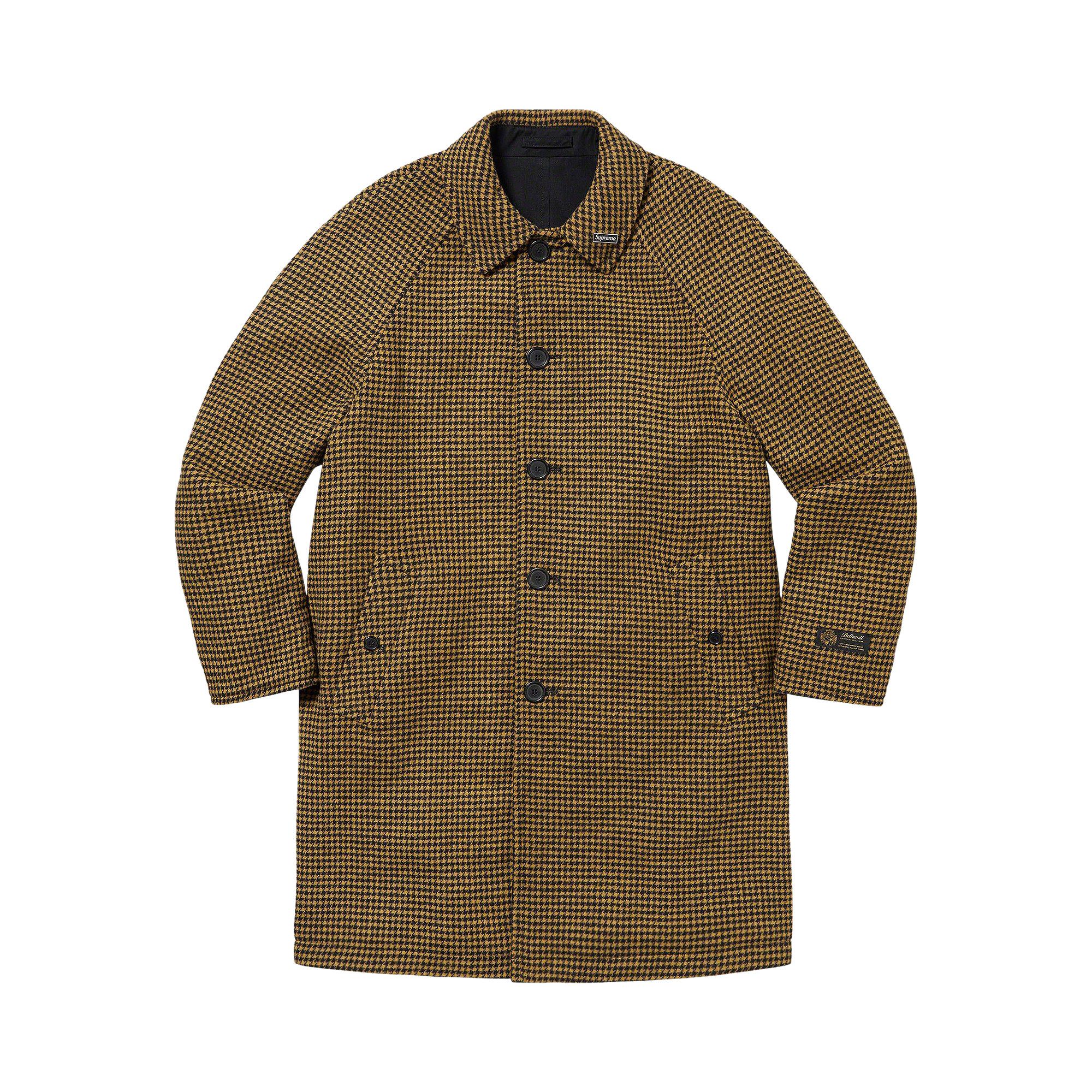 Size xl Supreme Reversible Houndstooth Overcoat 'Black'