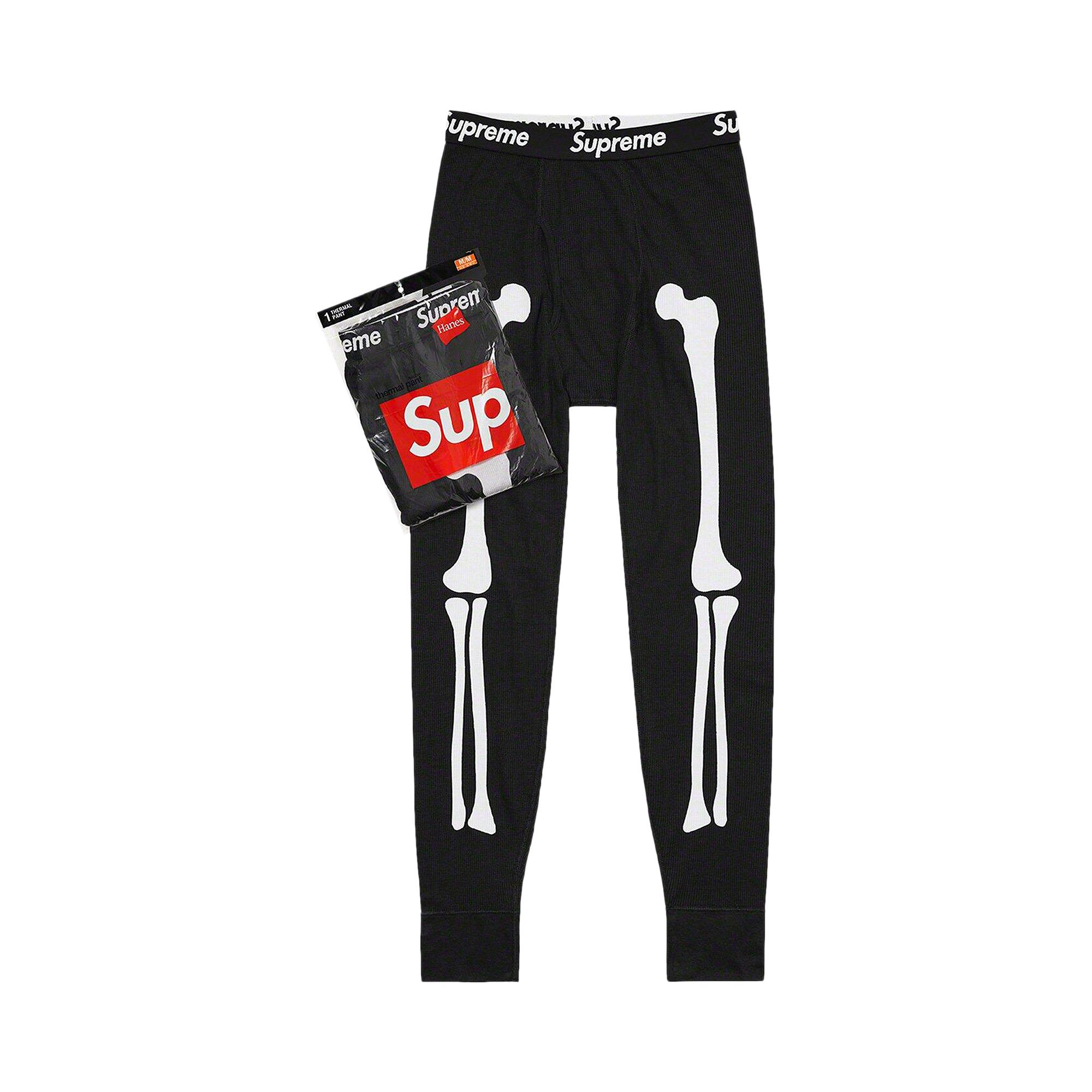 Buy Supreme x Hanes Bones Thermal Pant (1 Pack) 'Black' - FW23A28