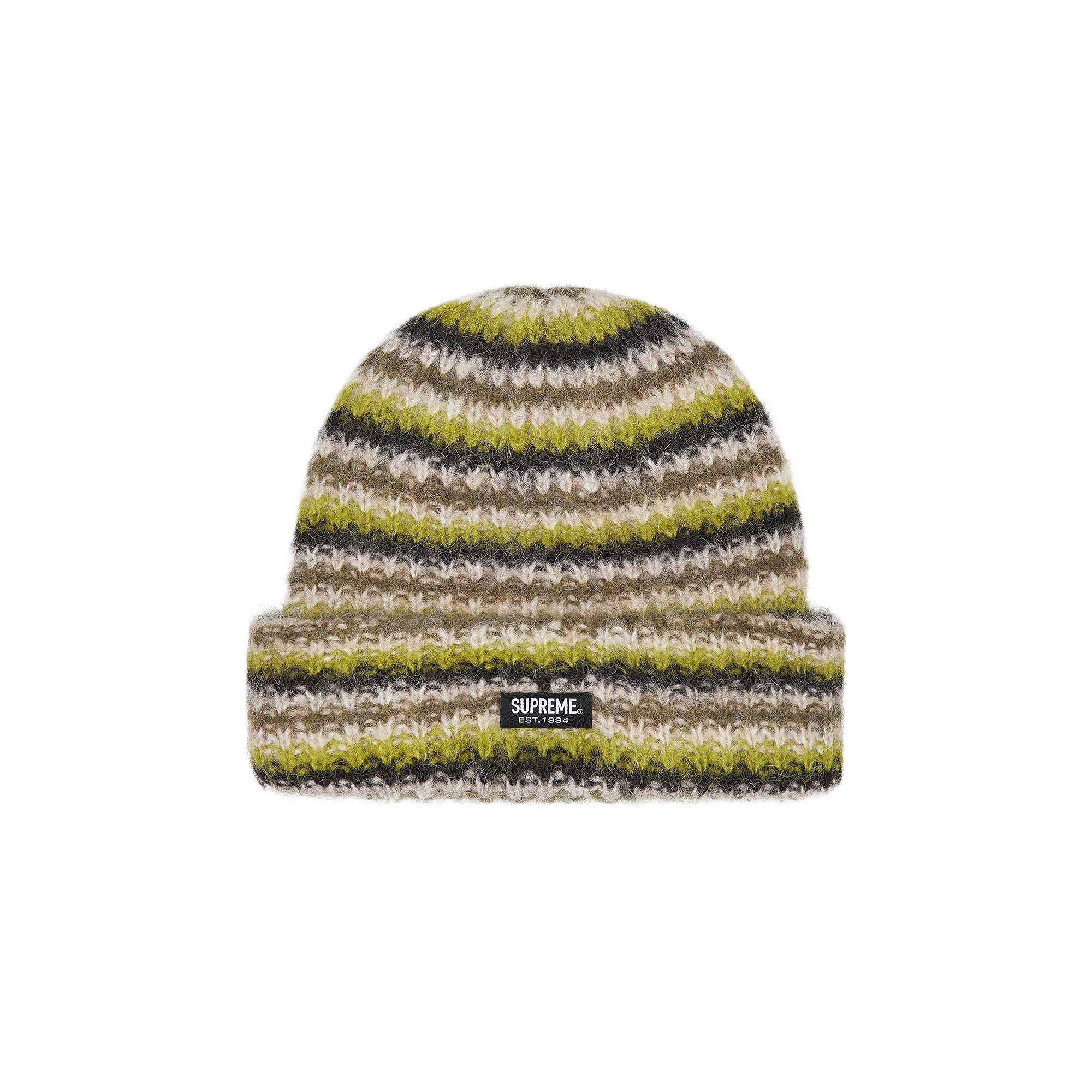 Buy Supreme Loose Stripe Beanie 'Olive' - FW23BN84 OLIVE | GOAT