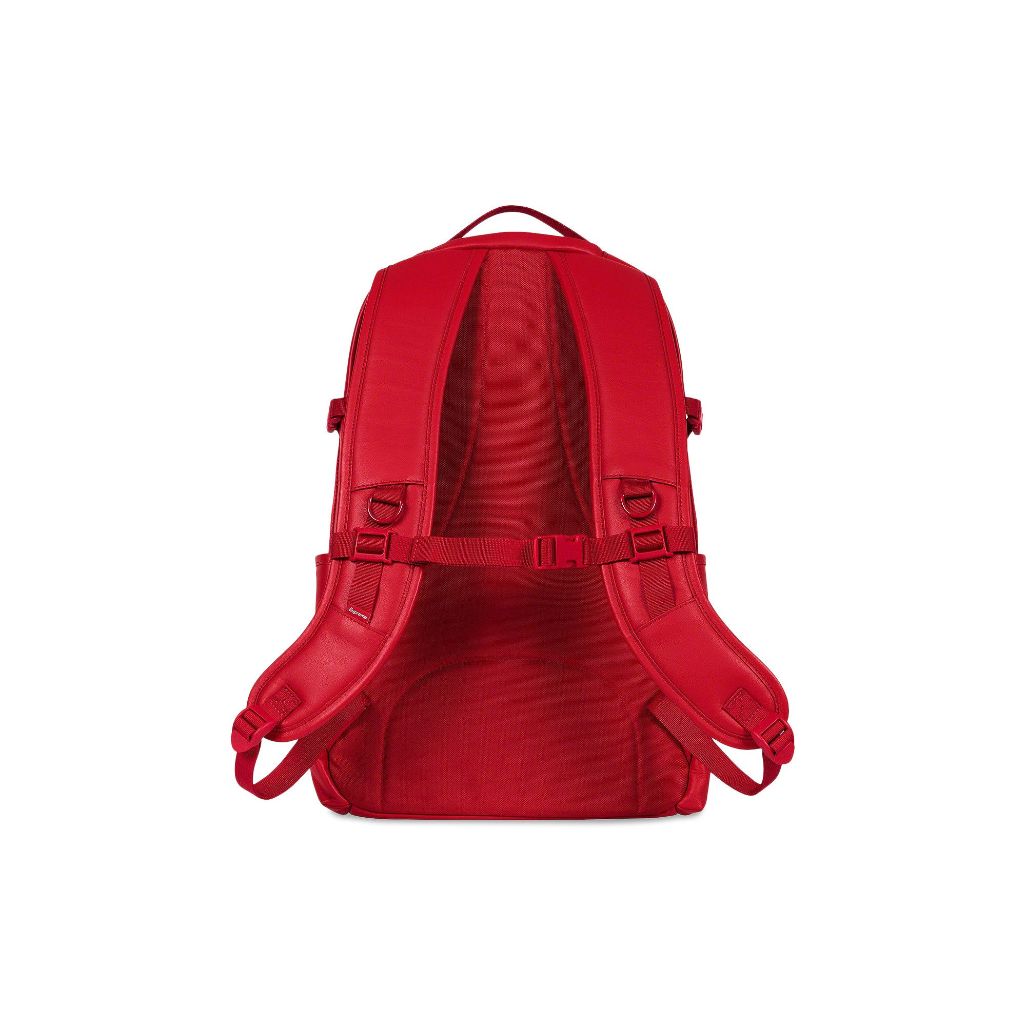 Buy Supreme Leather Backpack Red FW23B16 RED GOAT UK