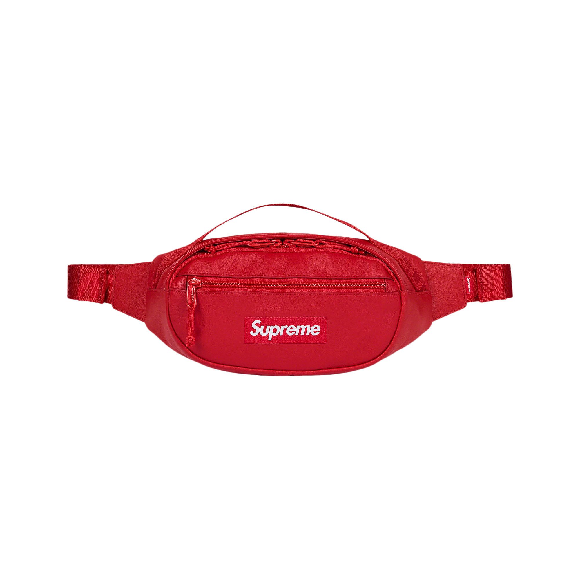 Supreme leather waist bag hotsell
