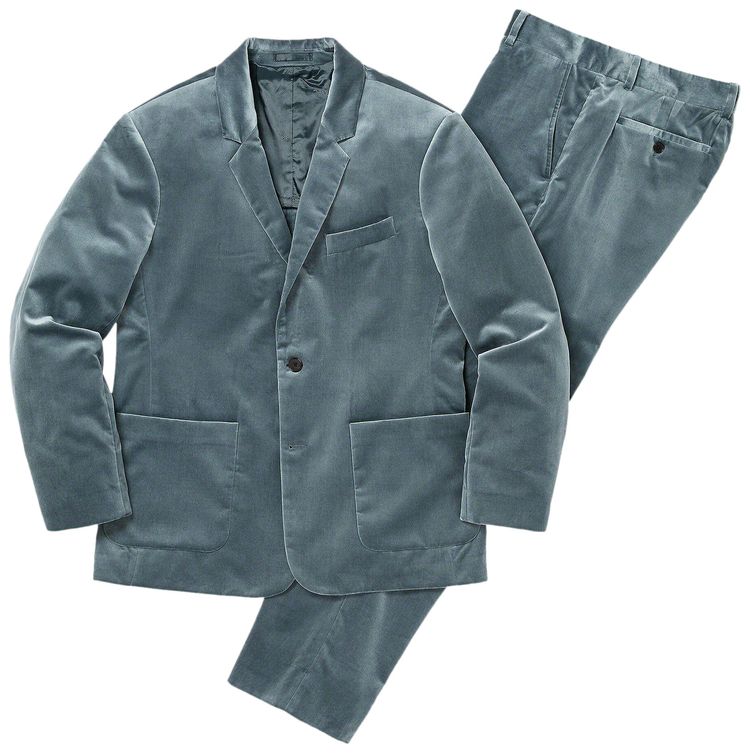 Supreme Velvet Suit Slate