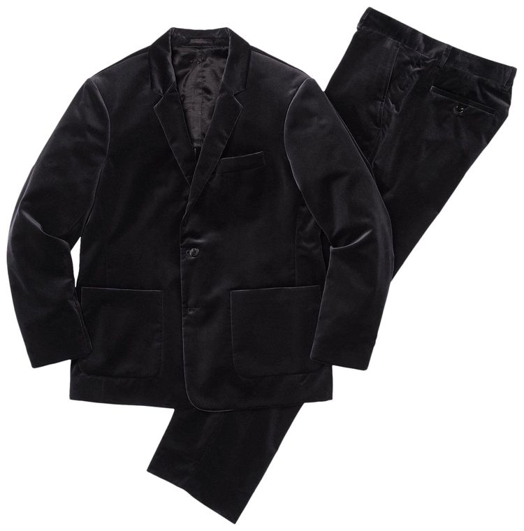 Supreme Velvet Suit Black