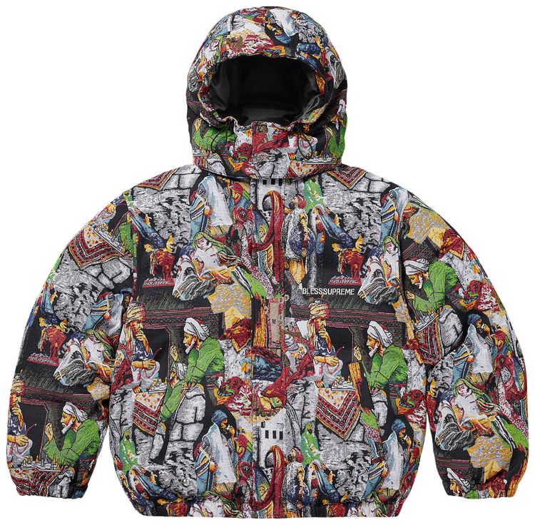 Supreme x Bless Tapestry Down Puffer Jacket Multicolor