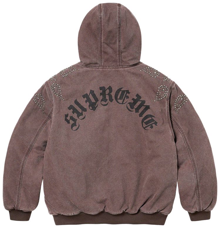 Supreme Paisley Studded Work Jacket Brown