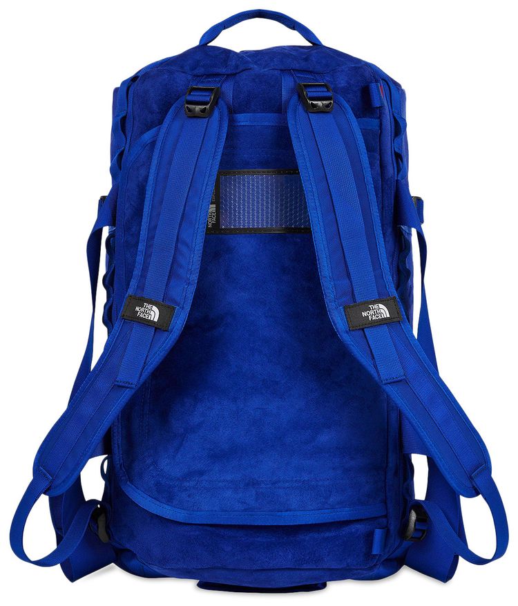 Supreme x The North Face Suede Small Base Camp Duffle Bag Blue