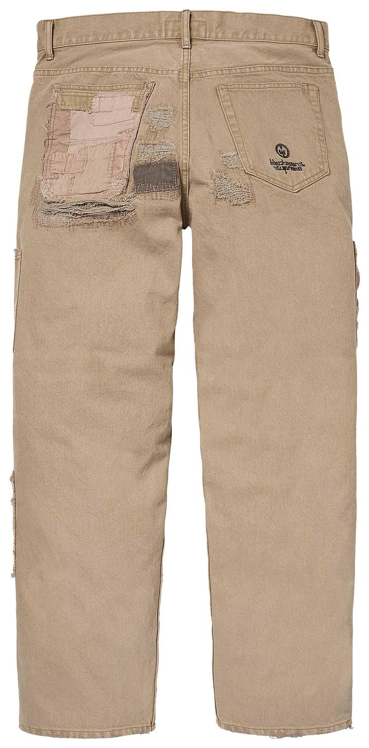 Supreme x blackmeans Mended Loose Fit Jean Dirty Tan