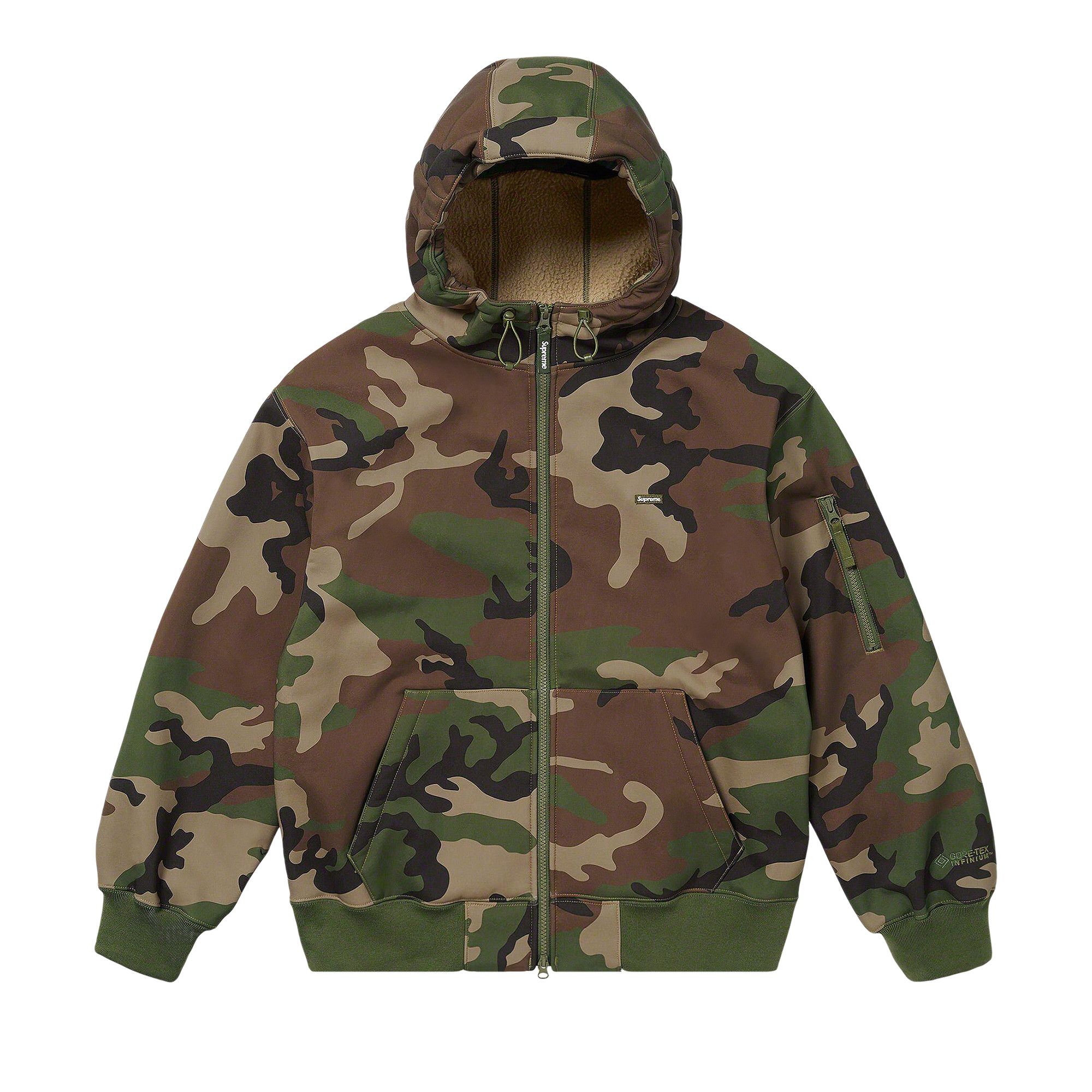 Woodland camo hoodie discount