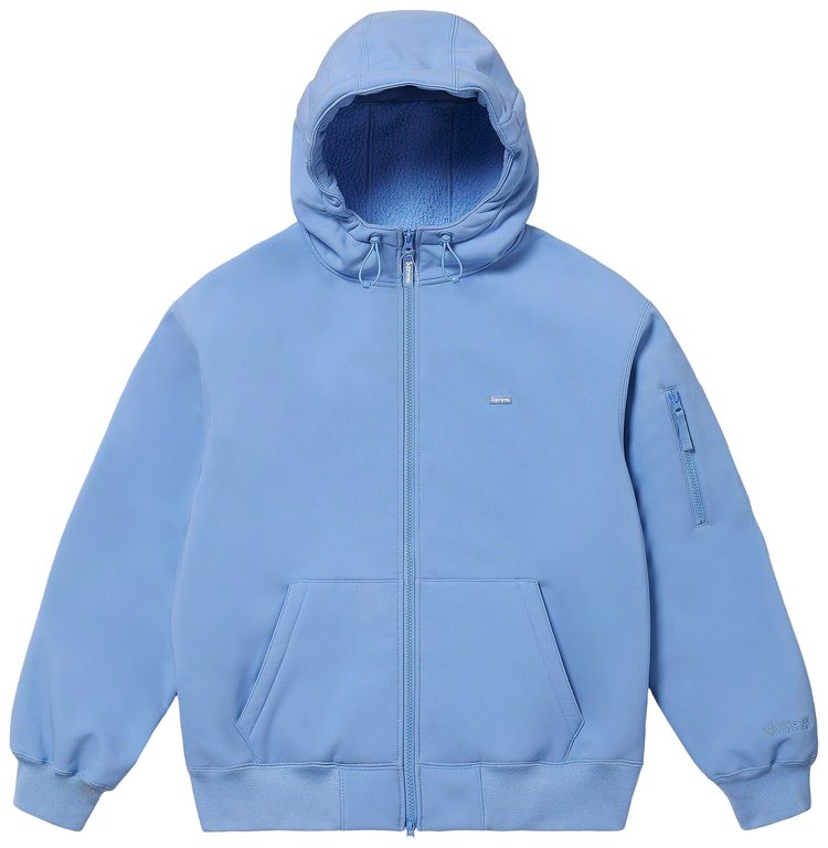 Supreme WINDSTOPPER Zip Up Hooded Sweatshirt Light Blue