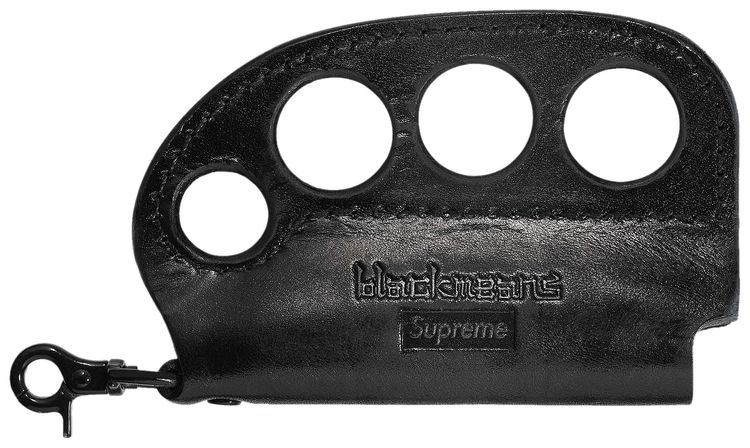 Supreme x blackmeans Leather Lighter Case Black
