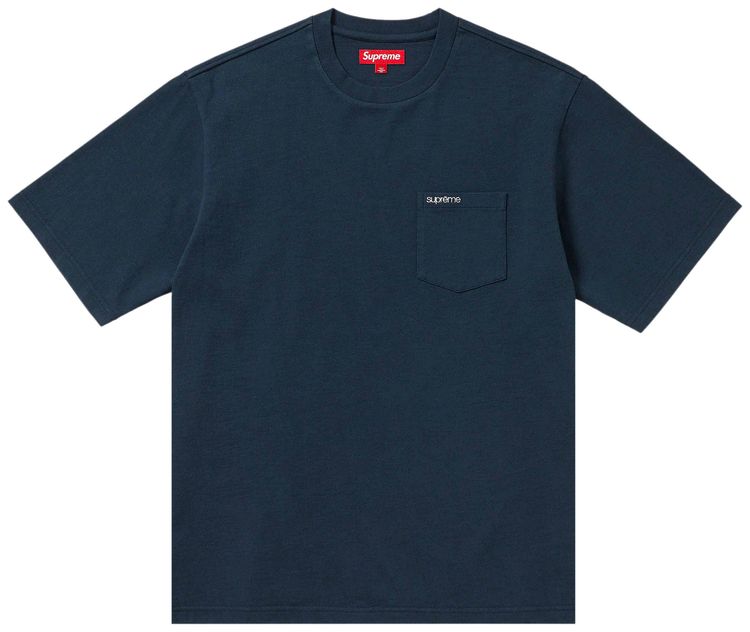 Supreme Short Sleeve Pocket Tee Navy