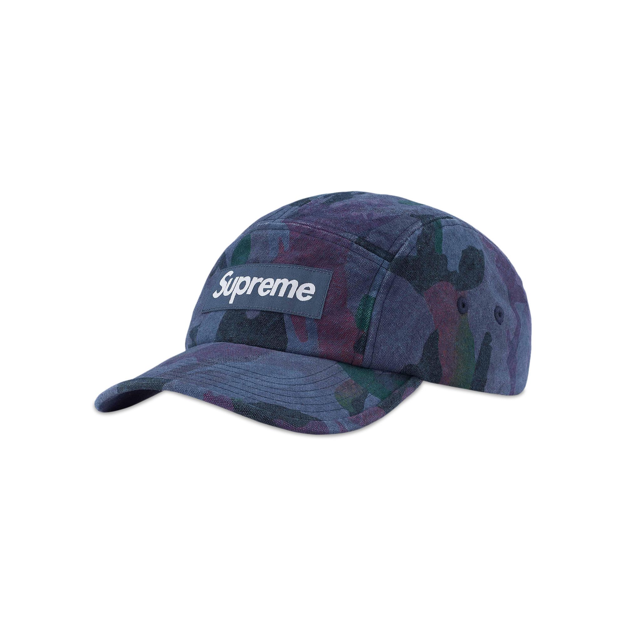 Buy Supreme Washed Canvas Camp Cap 'Navy Camo' - SS24H34 NAVY CAMO