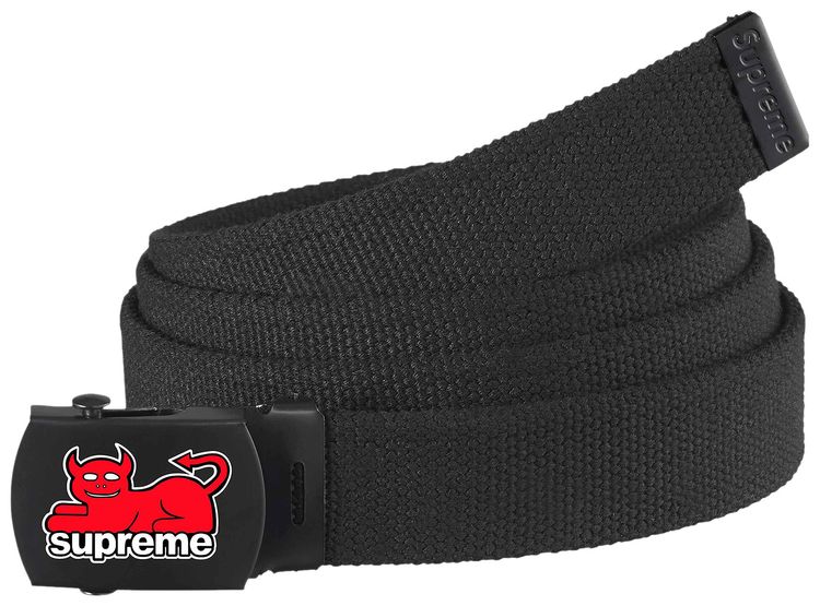 Supreme x Toy Machine Webbing Belt Black