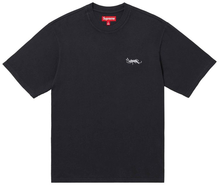 Supreme Washed Tag Short Sleeve Top Black