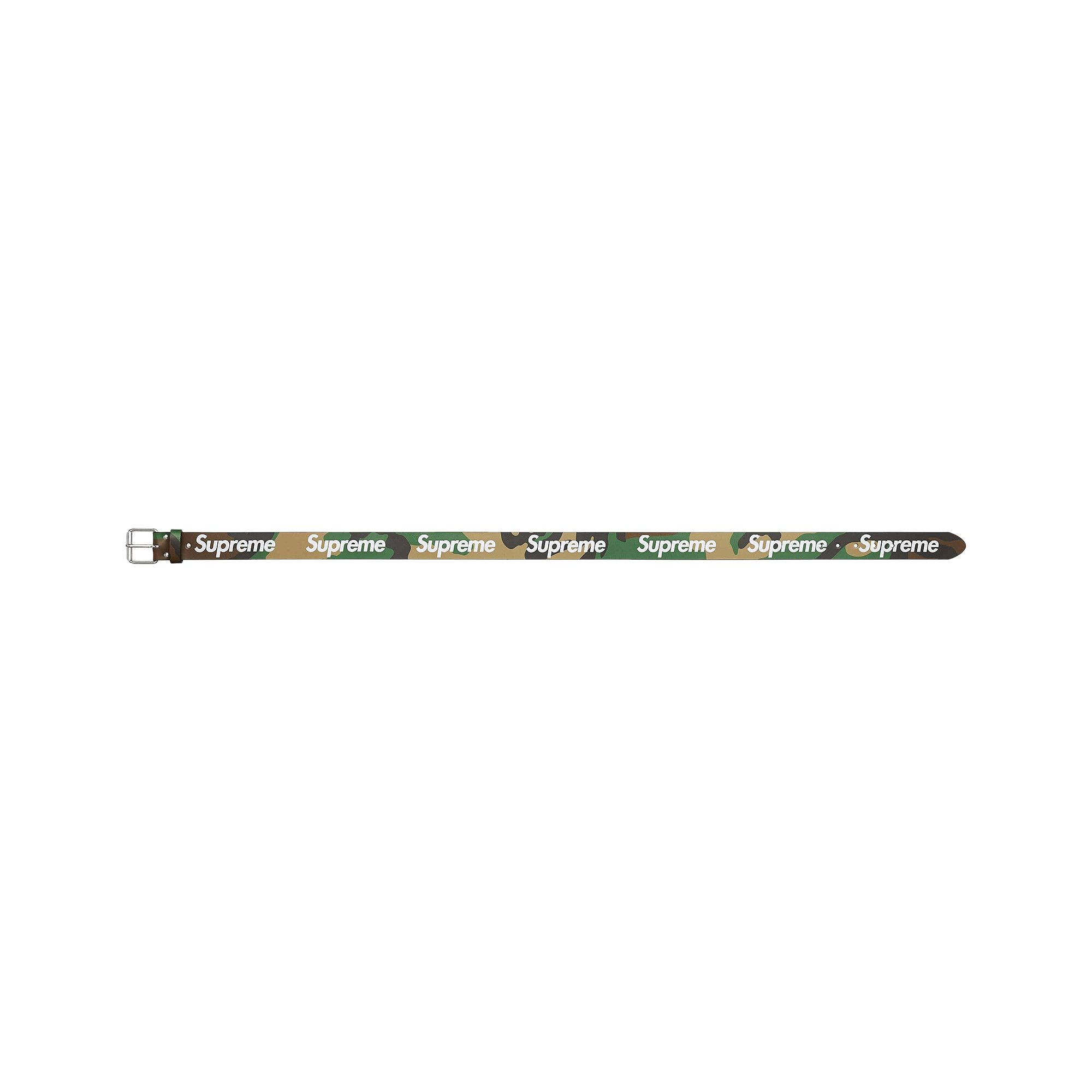 小物 Supreme Repeat Leather Belt WoodlandCamo Supreme Repeat Leather Belt (SS24) - $148