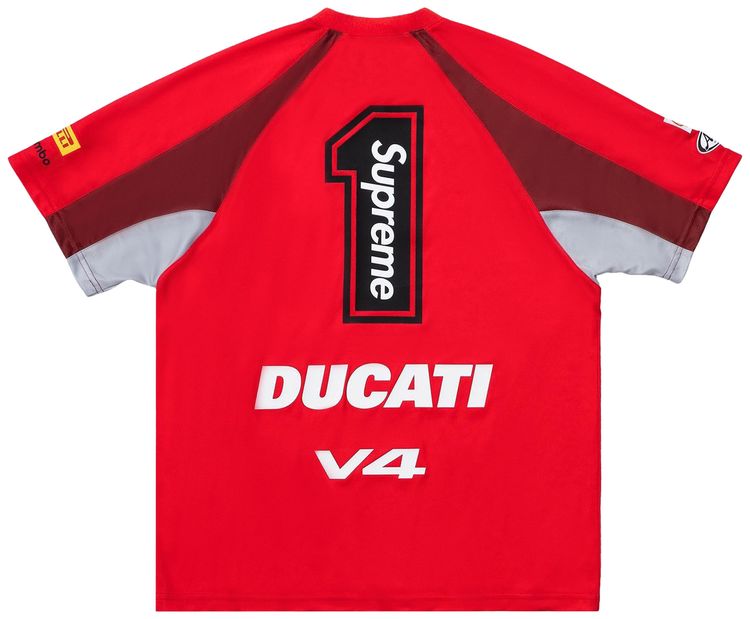 Supreme x Ducati Soccer Jersey Red