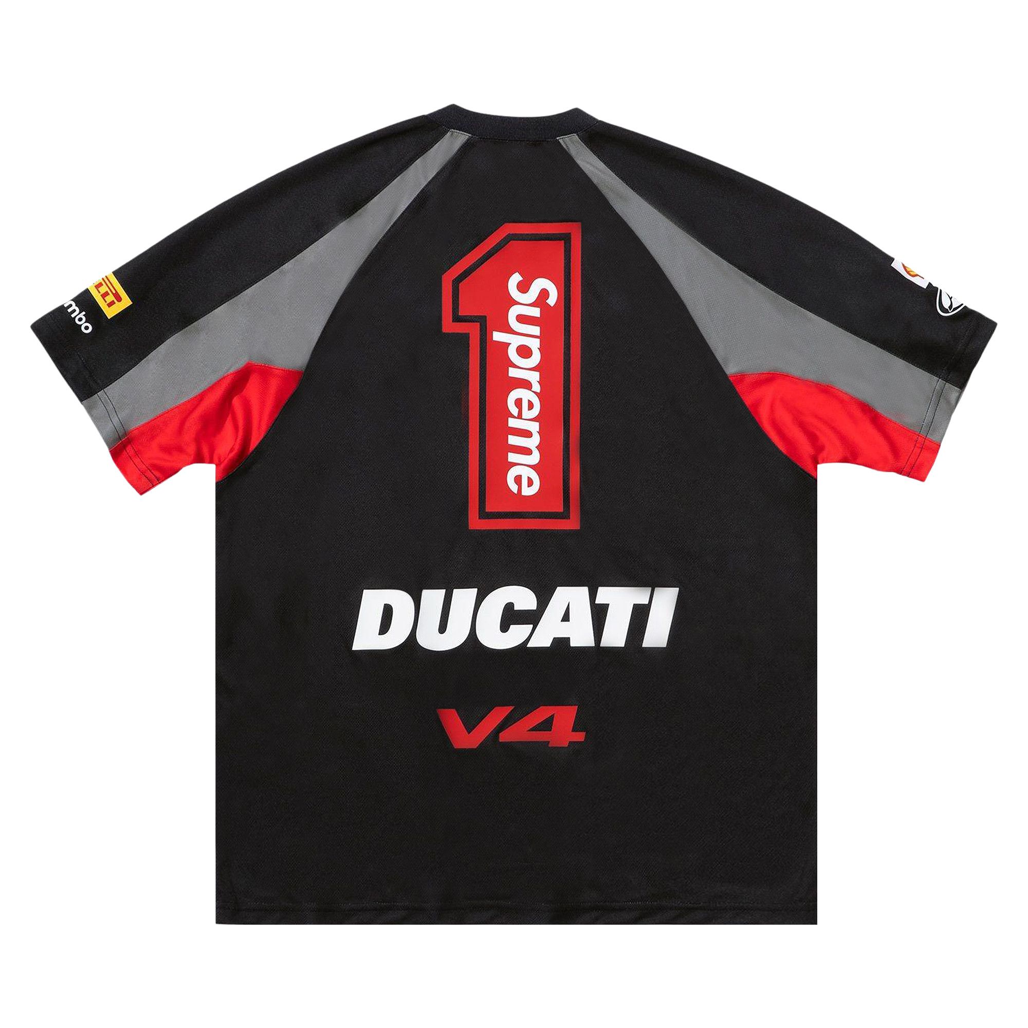 Buy Supreme x Ducati Soccer Jersey 'Black' - SS24KN47 BLACK