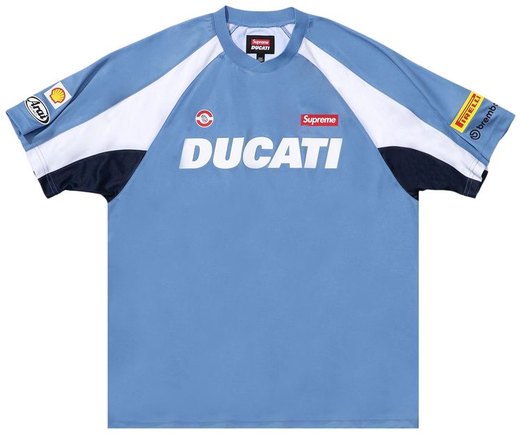 Supreme x Ducati Soccer Jersey Blue