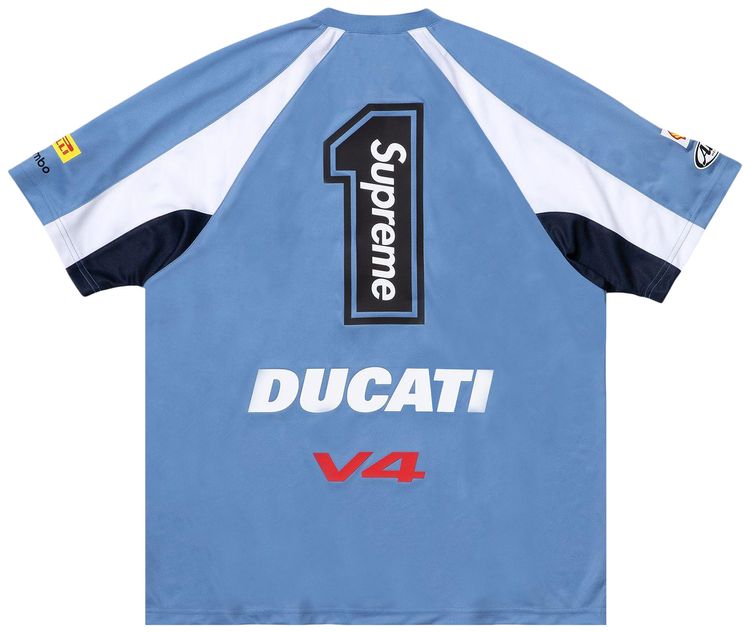 Supreme x Ducati Soccer Jersey Blue