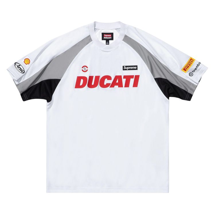 Supreme x Ducati Soccer Jersey White