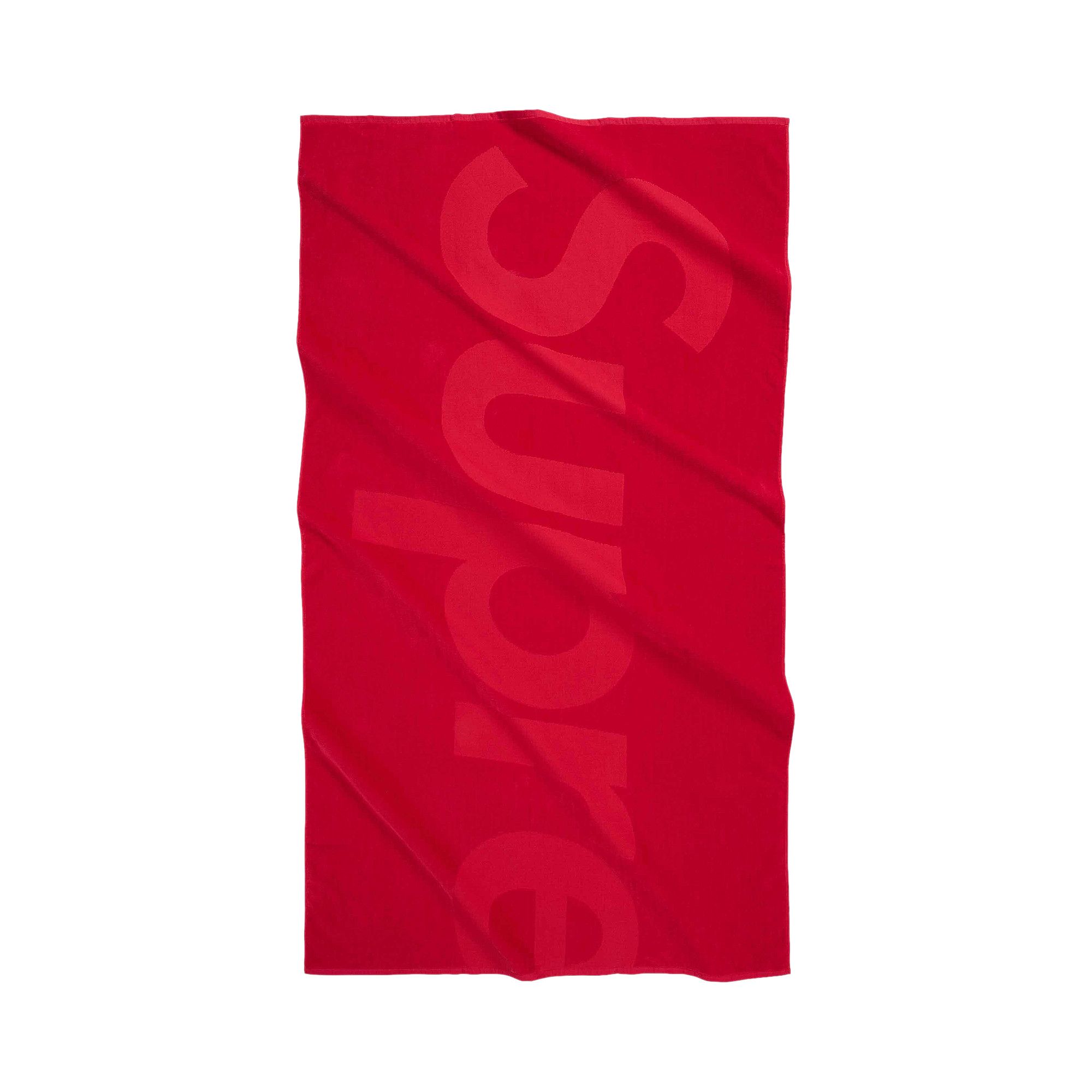 Buy Supreme Tonal Logo Towel 'Red' - SS24A88 RED | GOAT