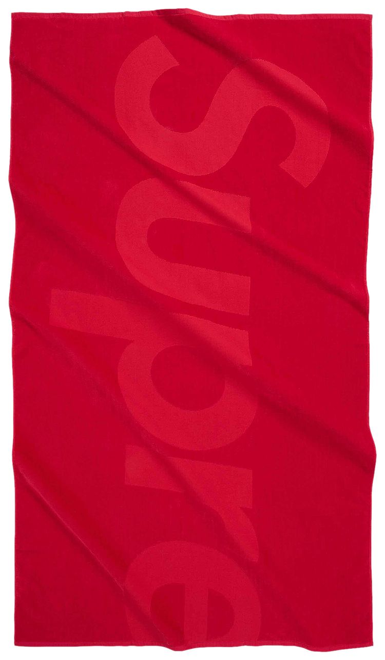 Supreme Tonal Logo Towel Red