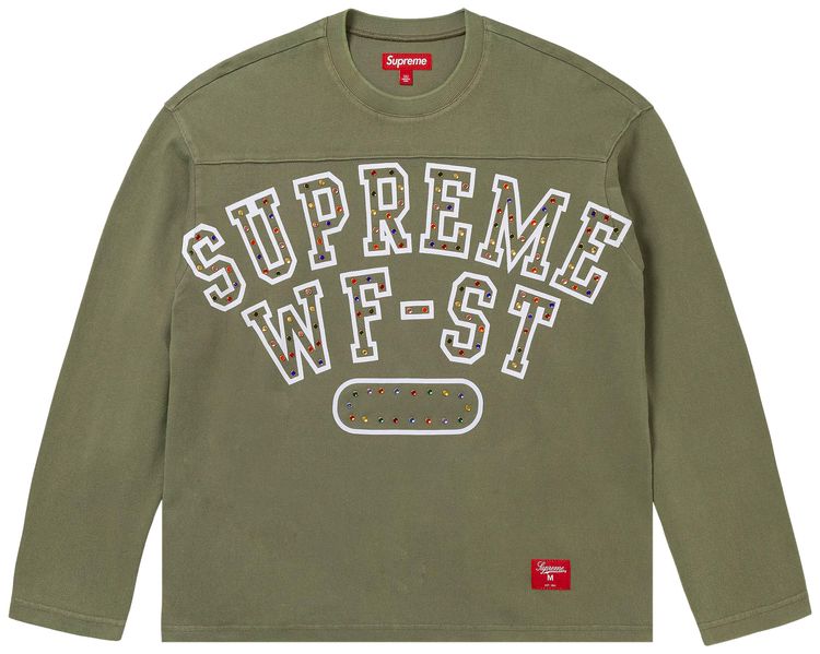 Buy Supreme Athletic Studded Long-Sleeve Top 'Olive' FW24KN80