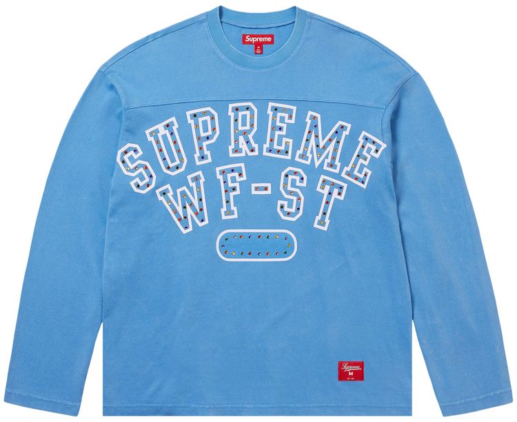 Supreme Athletic Studded Long Sleeve Top Blue