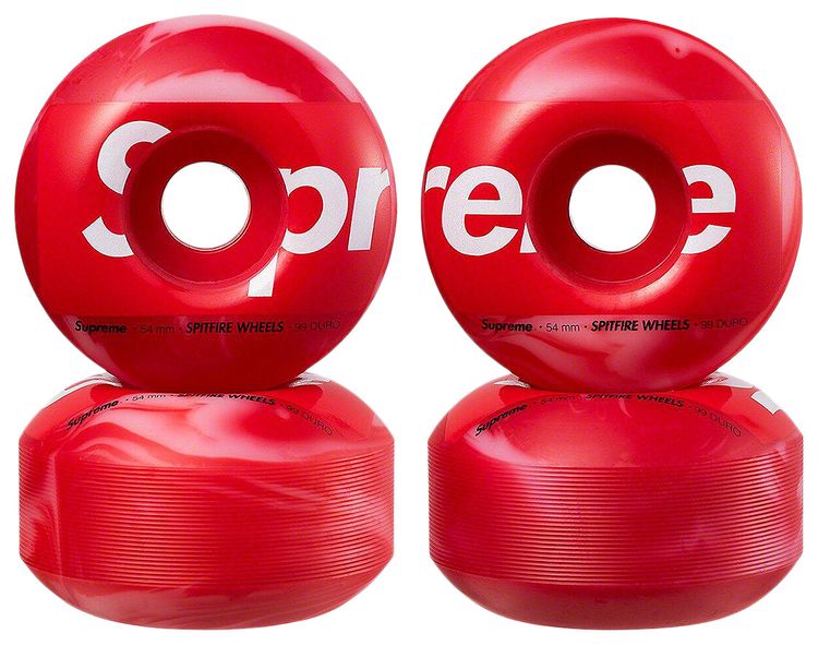 Supreme x Spitfire Shop Wheels Set Of 4 Red