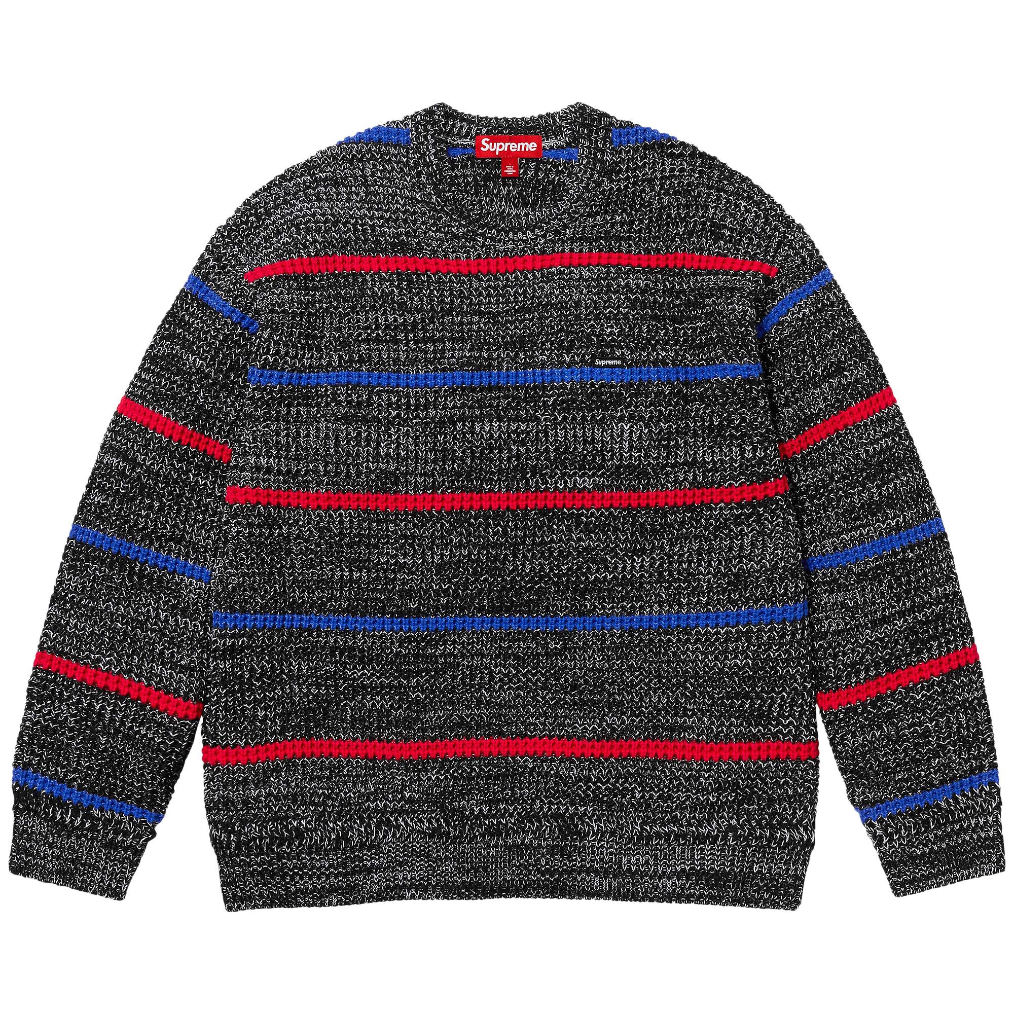 トップス Supreme Waffle Small Box Sweater Stripe Buy Supreme Waffle Small Box Sweater 'Stripe Mélange