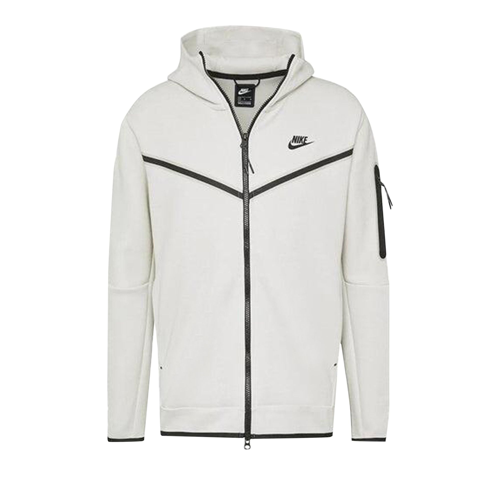 Size xxxl Nike Tech Fleece Full Zip Hoodie Light Bone Black