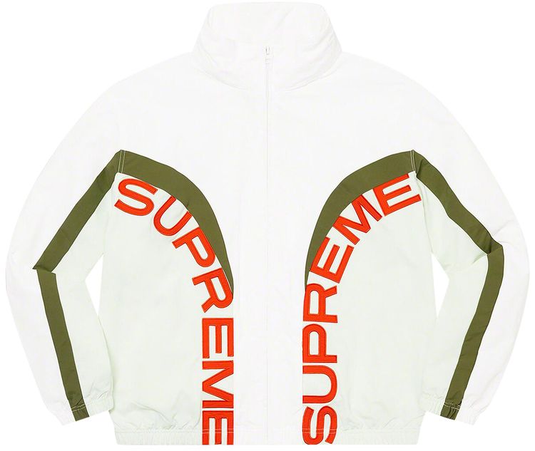 Supreme Curve Track Jacket White
