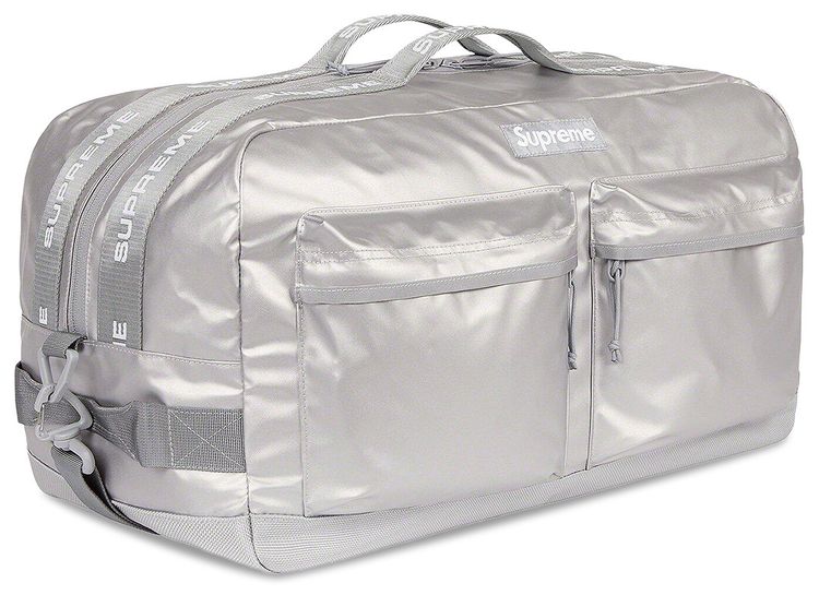 Supreme Duffle Bag Silver