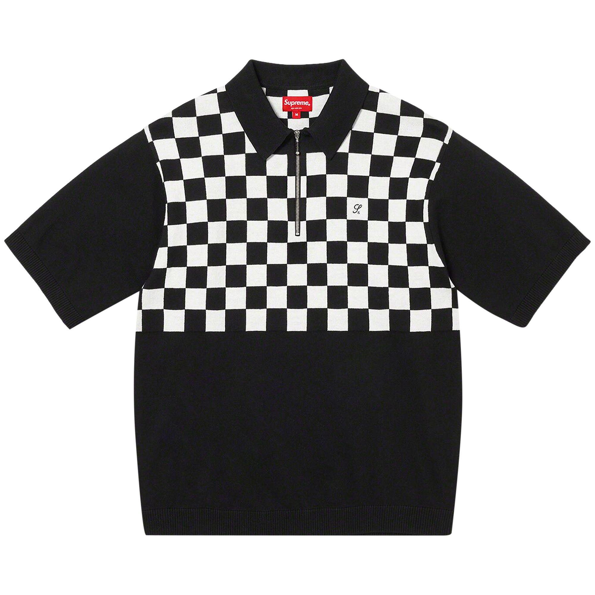 トップス Supreme Checkerboard Zip Polo Buy Supreme Checkerboard Zip Up Polo 'Black' - SS22KN34 BLACK | GOAT