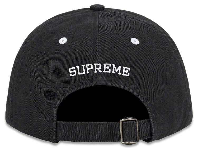 Supreme Crest 6 Panel Black