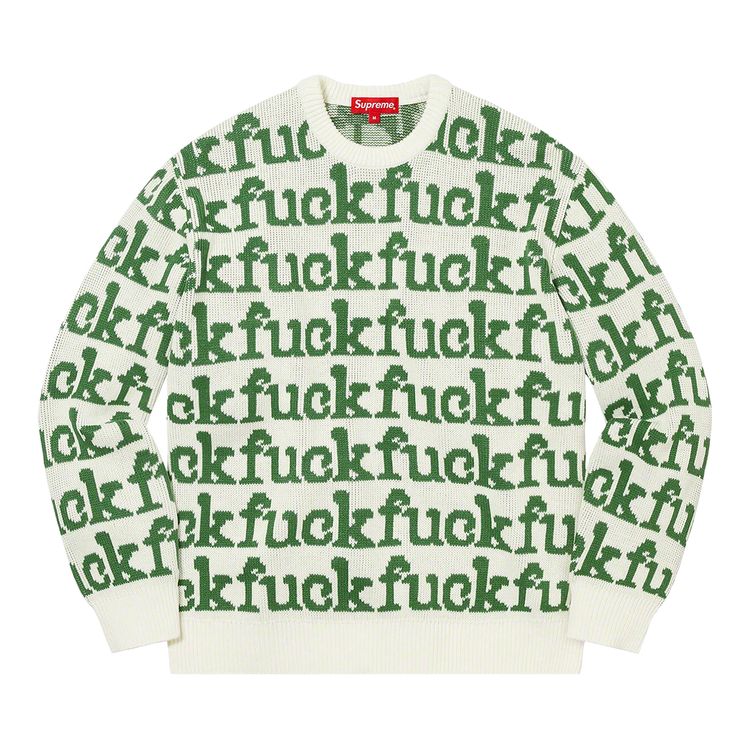 Supreme Fuck Sweater White