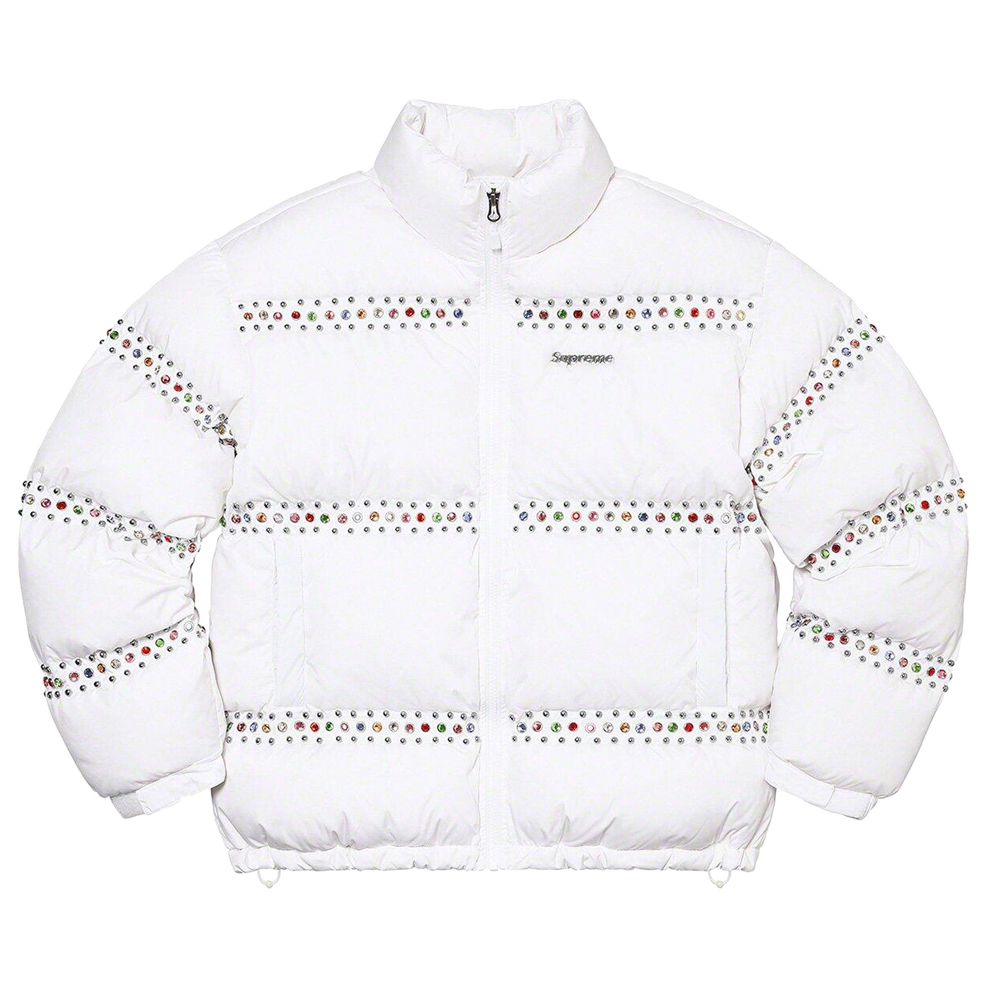 Buy Supreme x B.B. Simon Studded Puffer Jacket 'White' - SS22J23