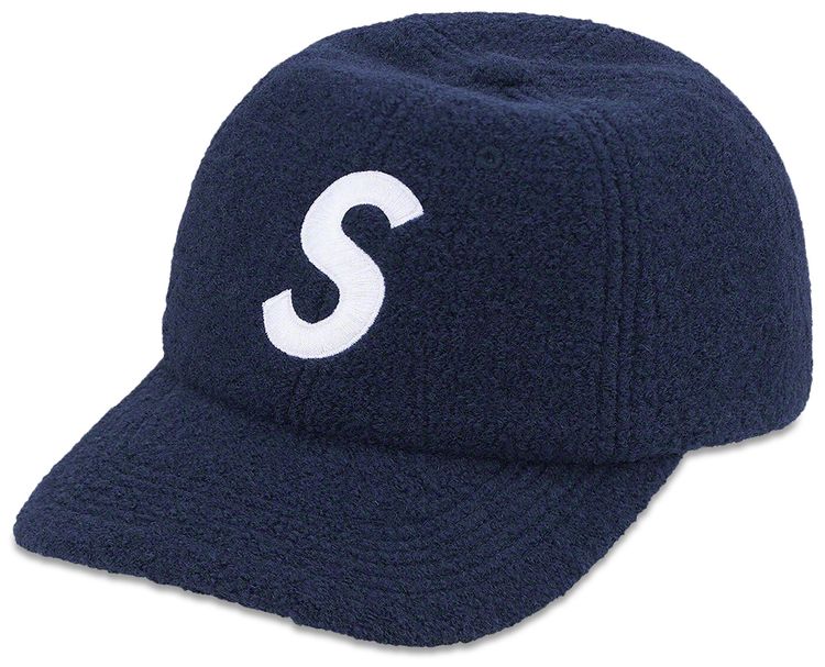 Supreme Boiled Wool S Logo 6 Panel Navy