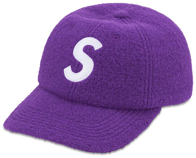Supreme Boiled Wool S Logo 6 Panel Purple
