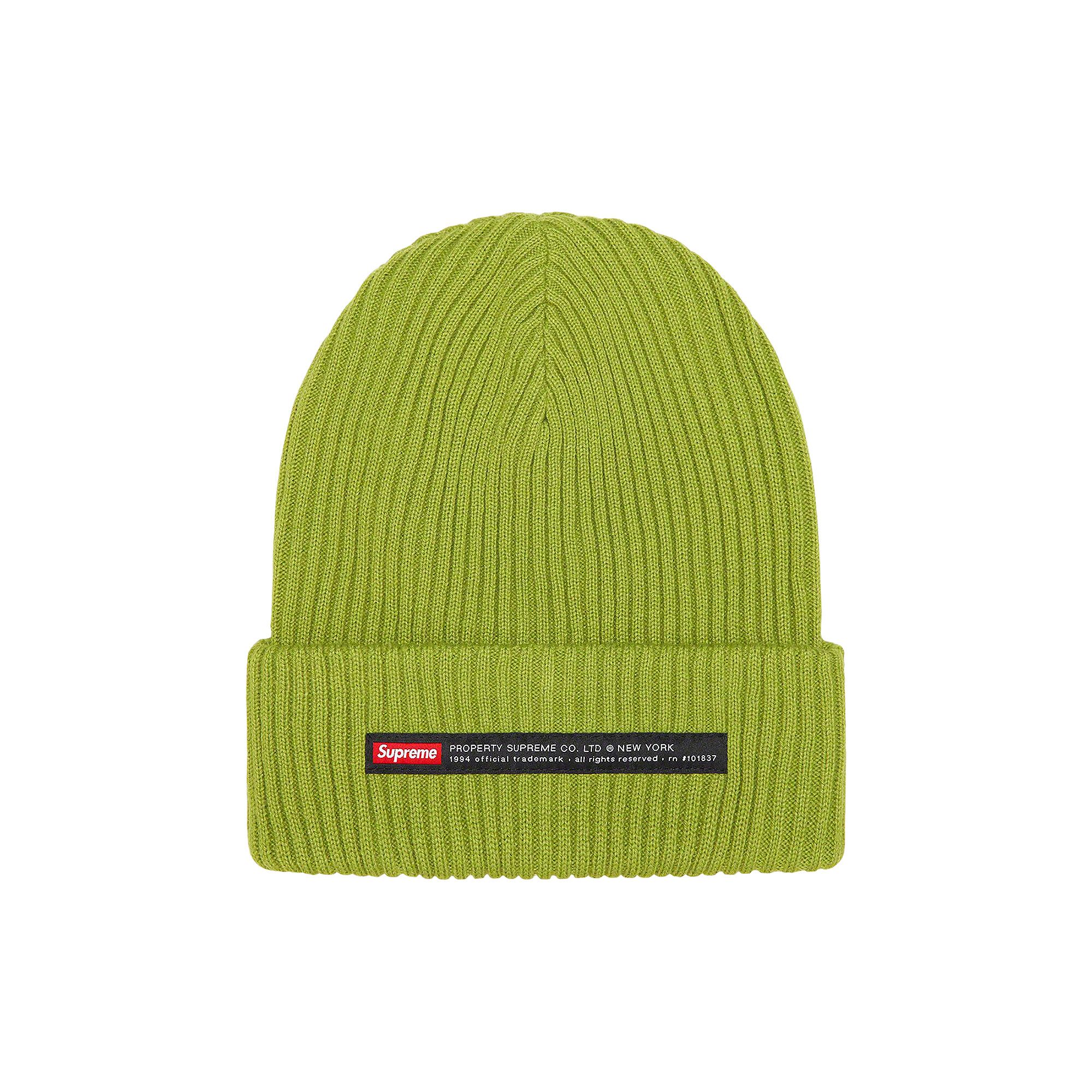 Buy Supreme Property Label Beanie 'Olive' - FW22BN61 OLIVE | GOAT
