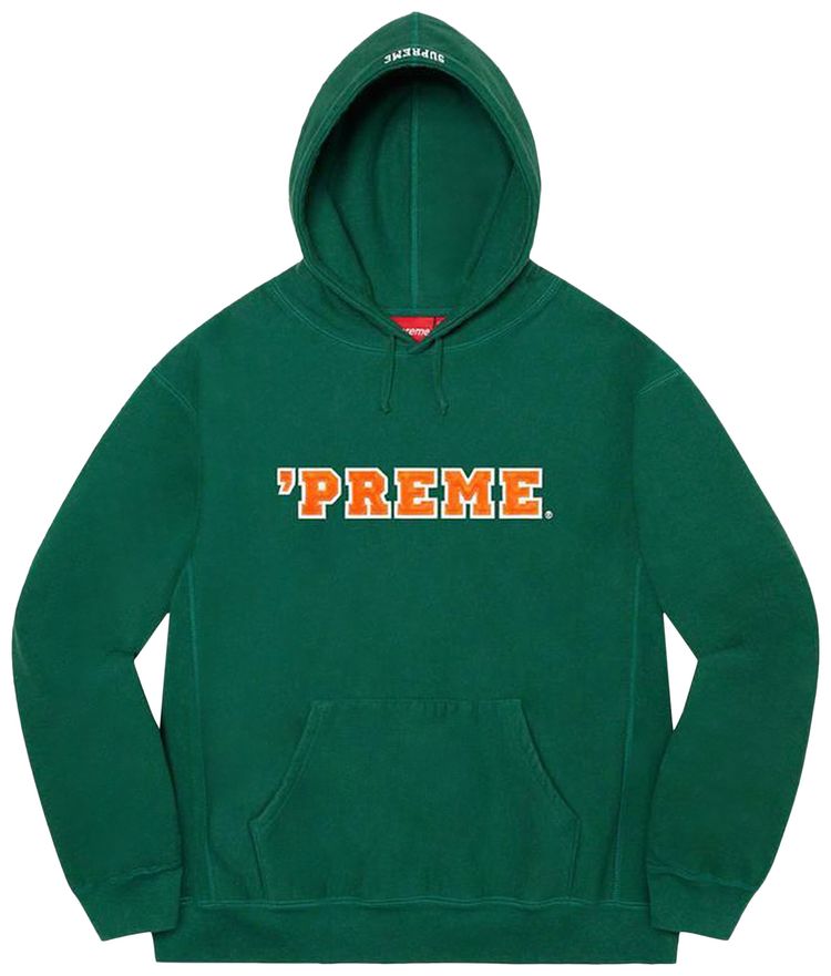 Supreme Preme Hooded Sweatshirt Dark Green