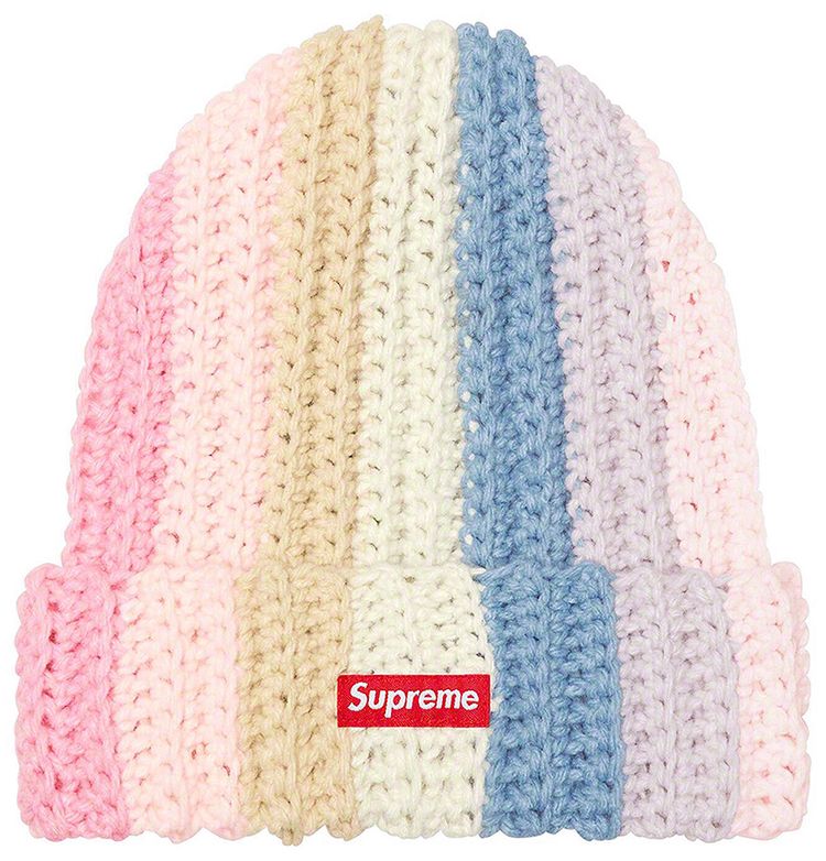 Supreme Gradient Crochet Beanie Pink