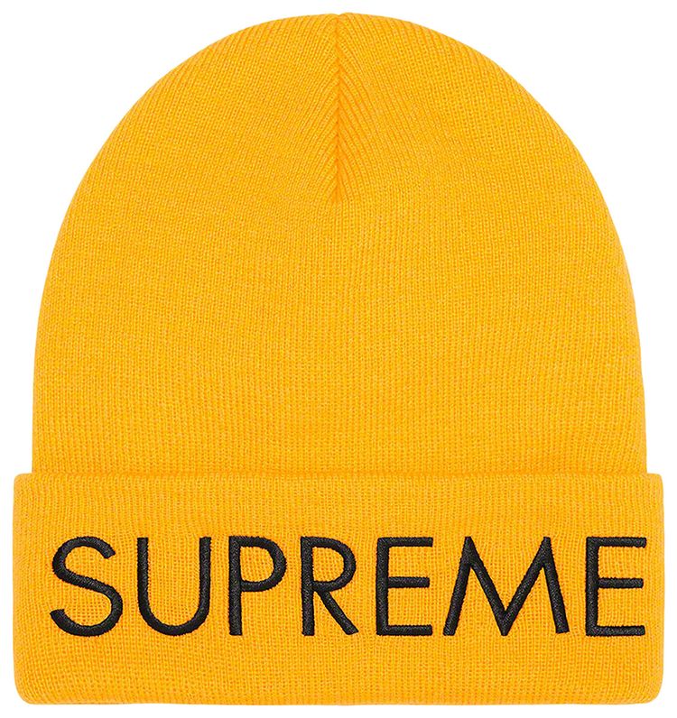 Supreme Capital Beanie Bright Gold