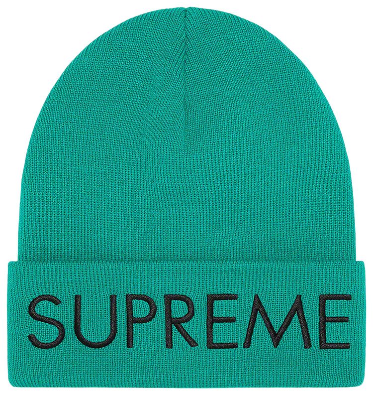 Supreme Capital Beanie Dark Aqua