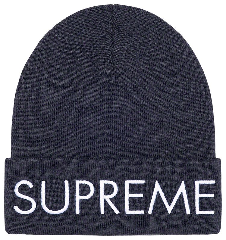 Supreme Capital Beanie Navy