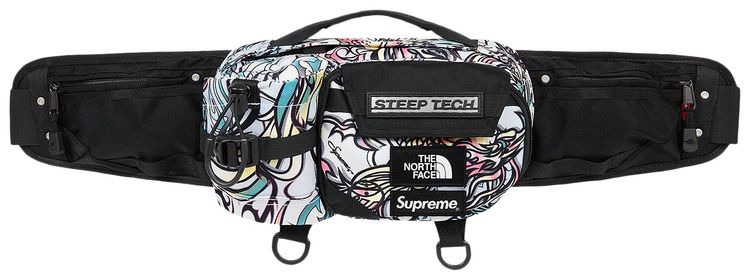 Supreme x The North Face Steep Tech Waist Bag Multicolor Dragon