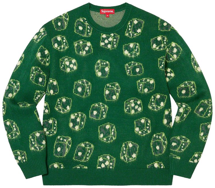 Supreme Dice Sweater Green